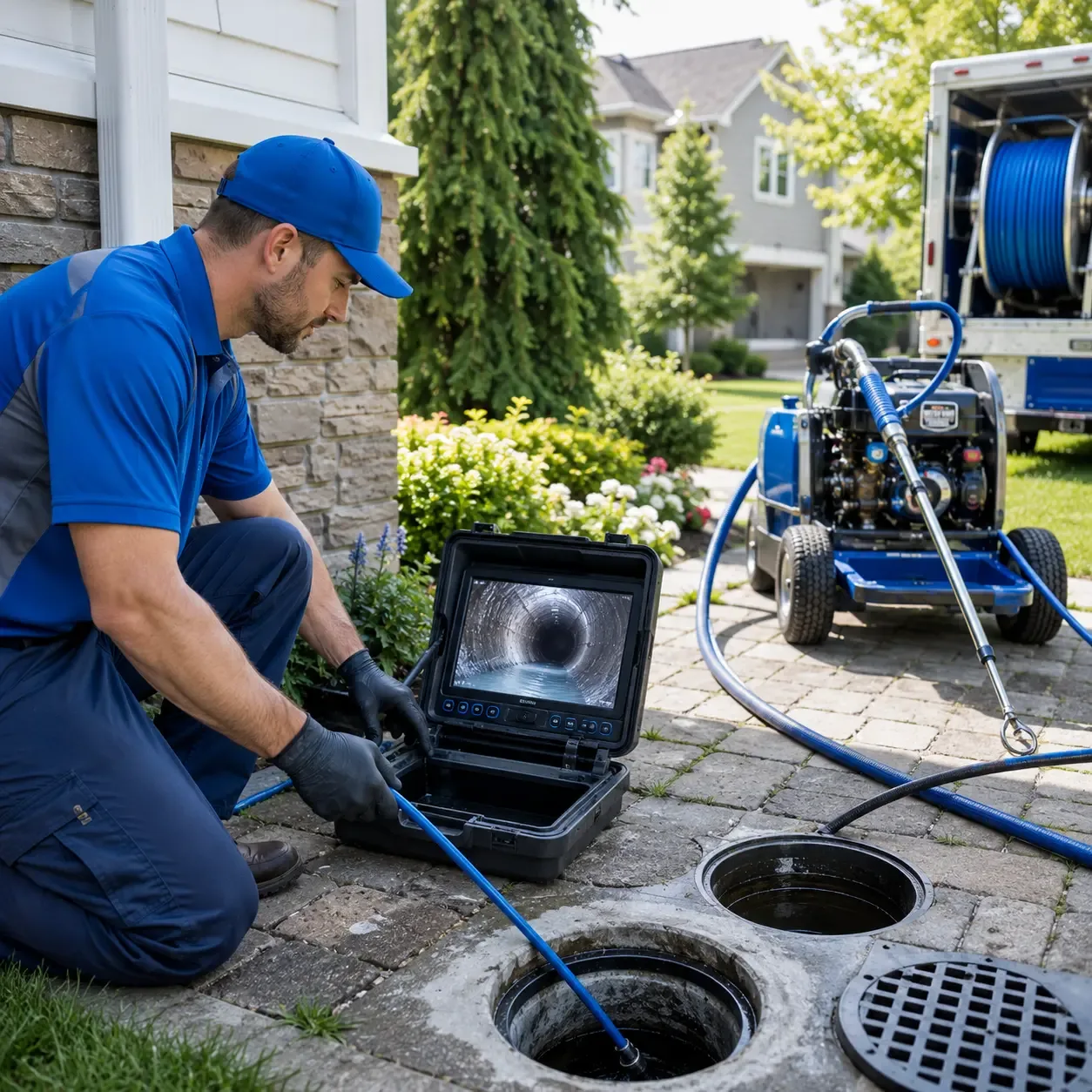 Outdoor drain cleaning professionals serving Greenville, GA
